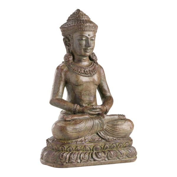 CRAFT Ceramic Dhyana Mudra Seated Buddha Statue Decor