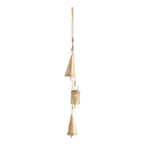 Holi Hand Painted Bells Hanging Decor