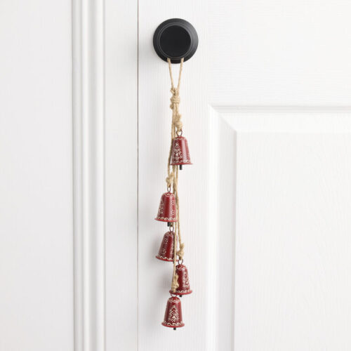 Red Metal Bell Cluster Hanging Decor