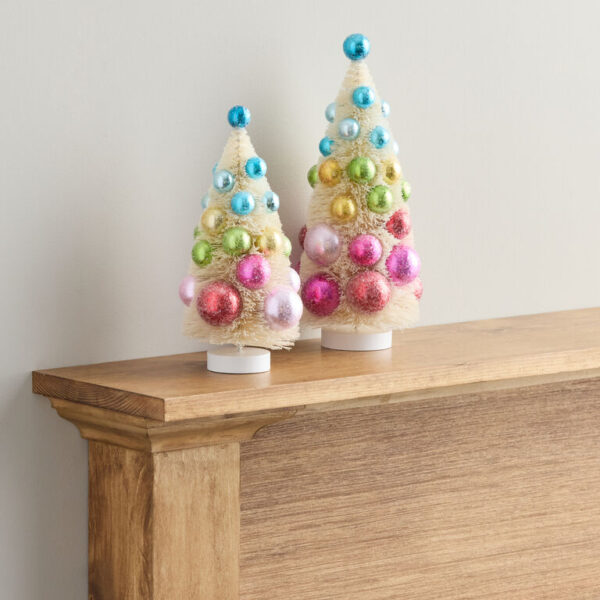 Retro Natural Bottlebrush Tree Decor