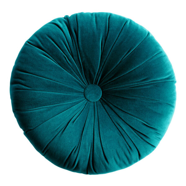 Round Tufted Velvet Throw Pillow