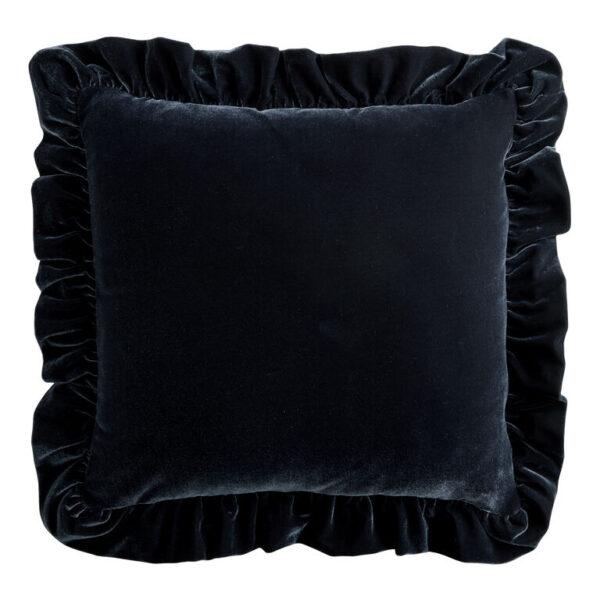 Velvet Silky Ruffle Throw Pillow