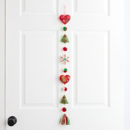 Wool Holiday Icon Hanging Decor