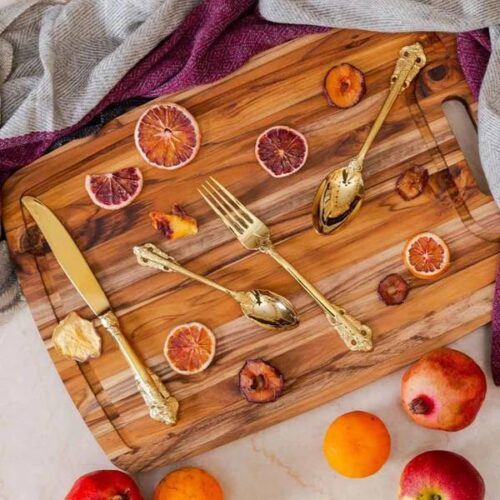 Gold Mughal Cutlery - Set Of 4 Gold Mughal Cutlery - Set Of 4